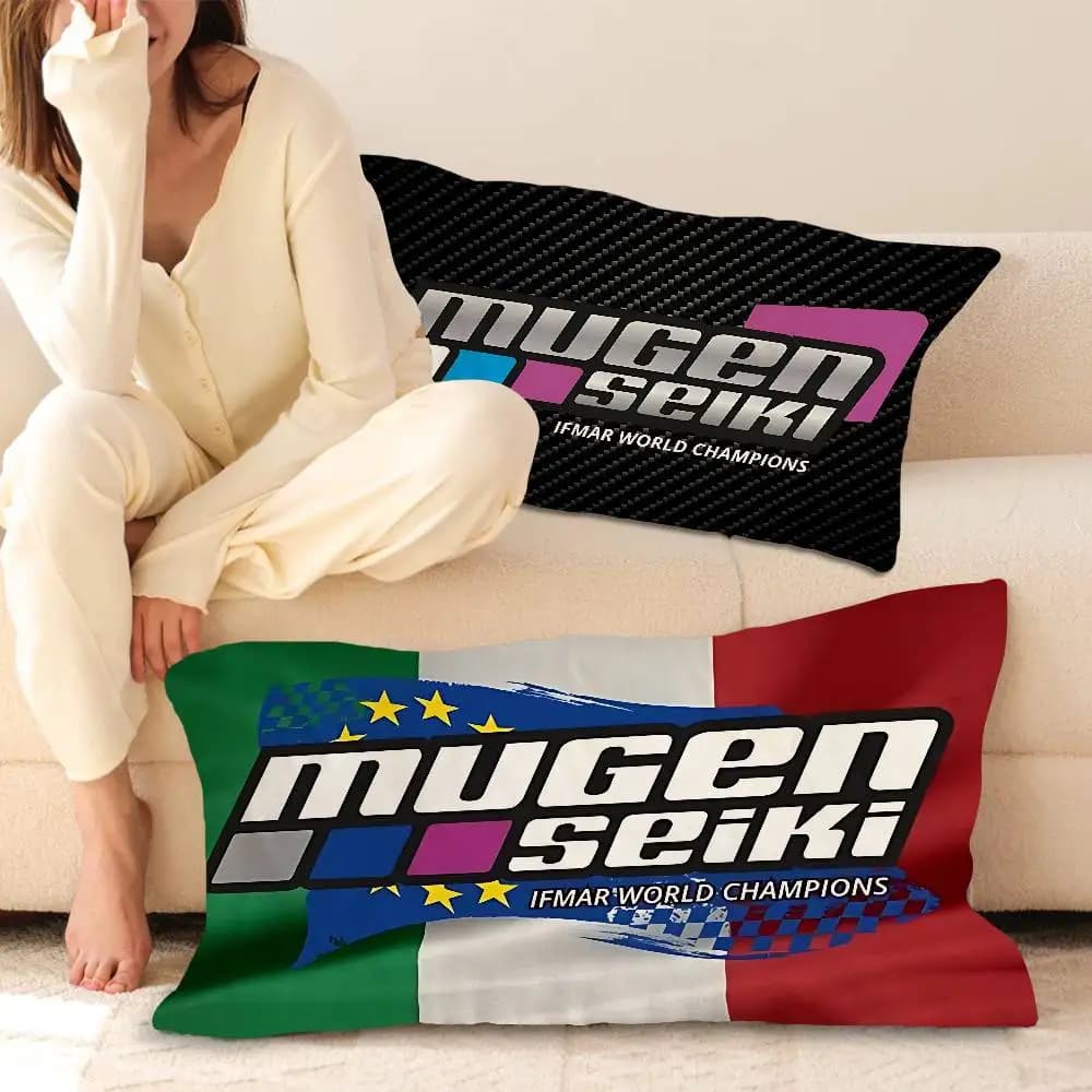 Cuscino in poliestere ad asciugatura rapida con logo Mugen Seiki Rc - Doppio uso per viaggi e casa, leggero e compatto