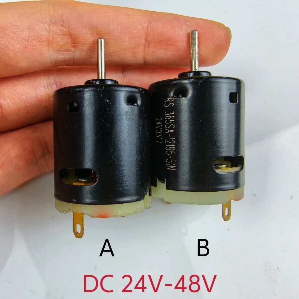1 PC RS 365SA 12195 28mm Strong Magnetic High Speed Micro DC Motor 24V 36V 48V For Hair Dryer Heat Gun