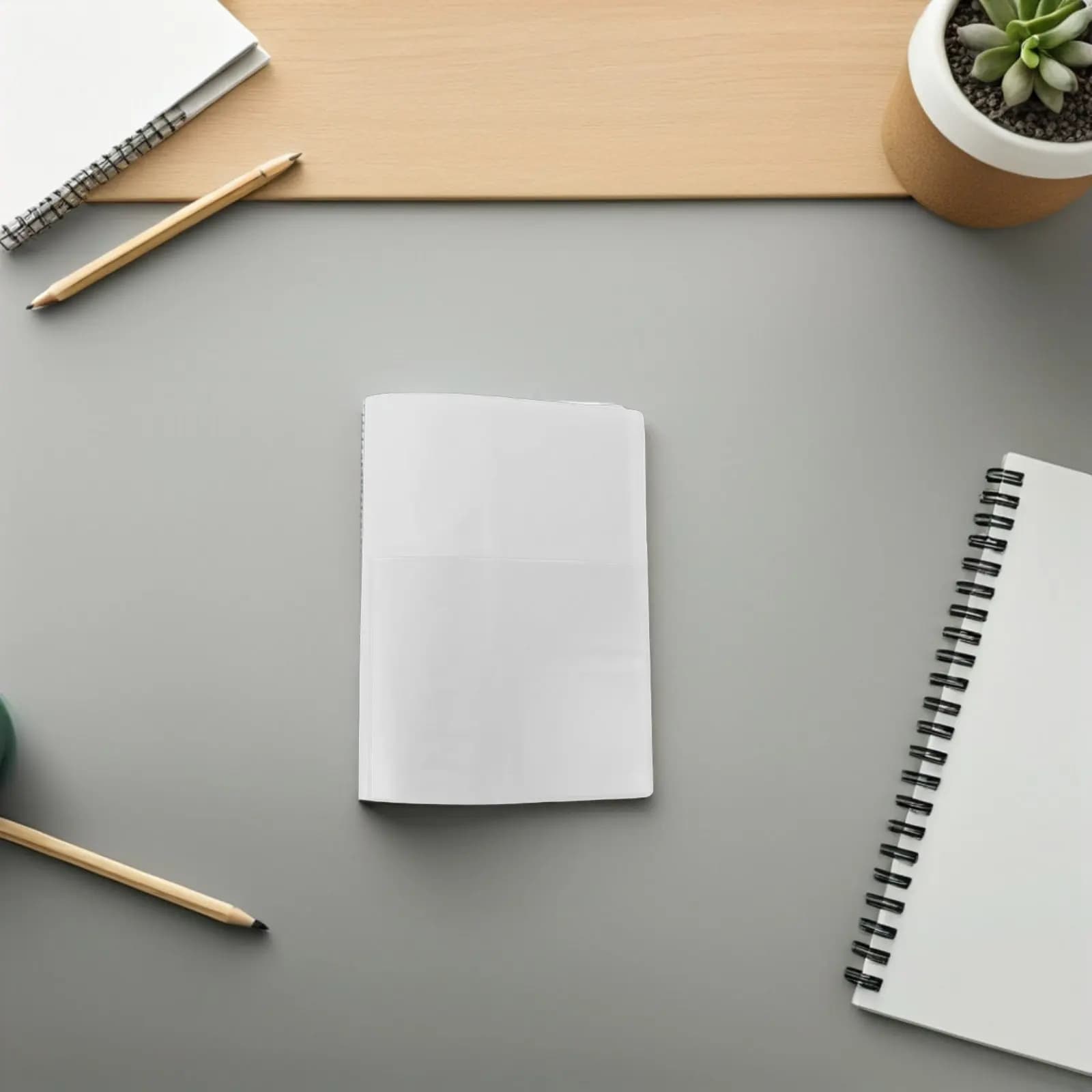 4 copertine trasparenti per libri A6 in PVC, copertina impermeabile e leggera per quaderni, agende, libri di testo