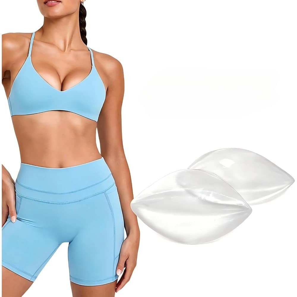 Adhesive Silicone Bra Inserts - Removable Push Up Pads for Enhanced Lift & Shape | Chicken Cutlets for Bras, Bikinis