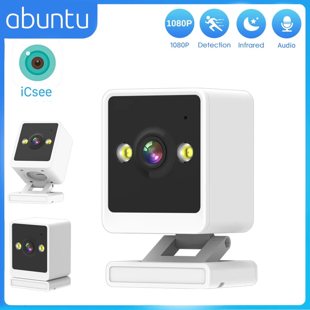 Telecamera Wifi HD 1080P Mini telecamera di sorveglianza interna per baby monitor Registrazione video per animali domestici Telecamera di sicurezza audio a 2 vie APP ICSEE