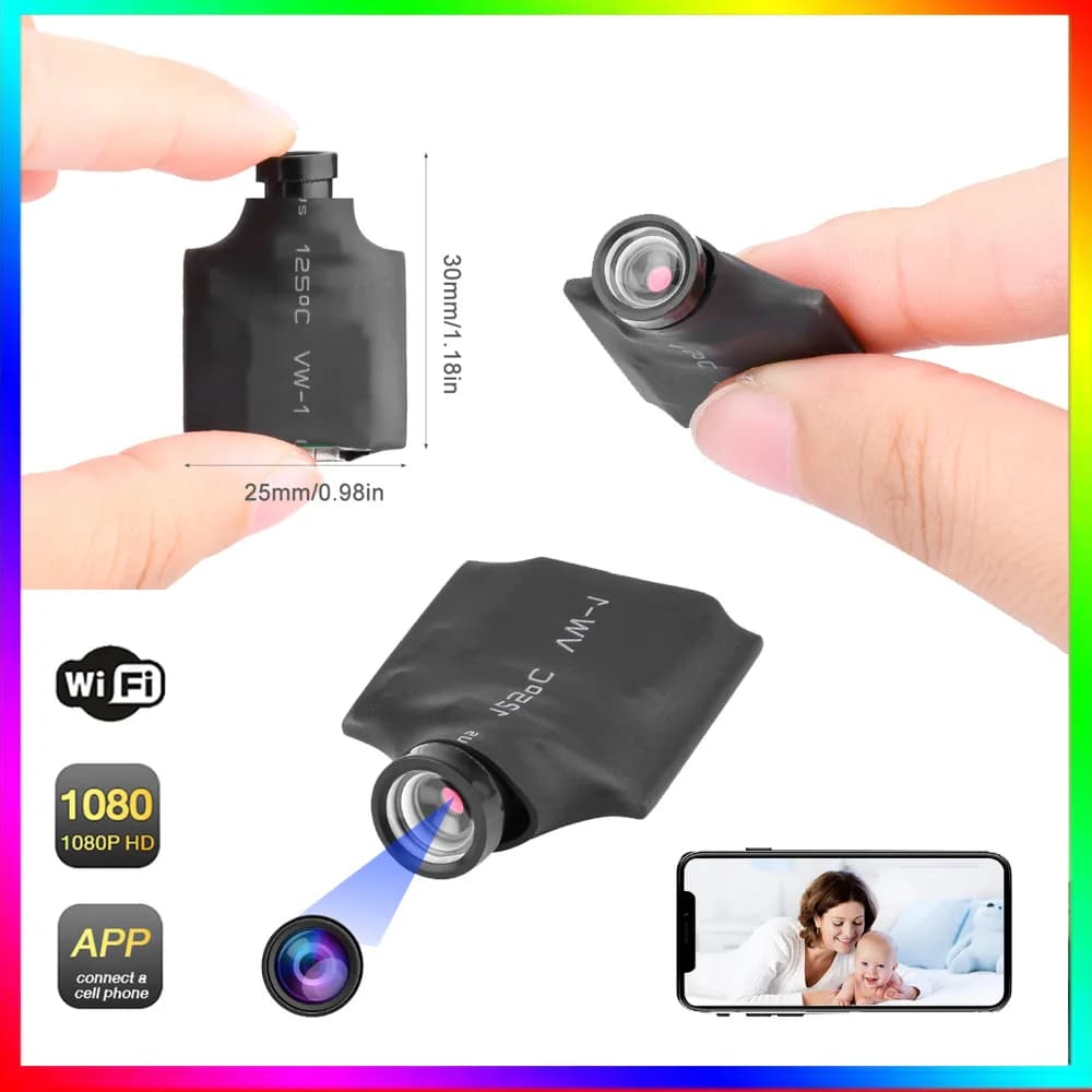 Videocamera di sicurezza WIFI wireless con telecamera 1080P/30fps 120 ° Registratore audio video Connessione remota da 2,4 GHz Telecamera P2P Smart Home