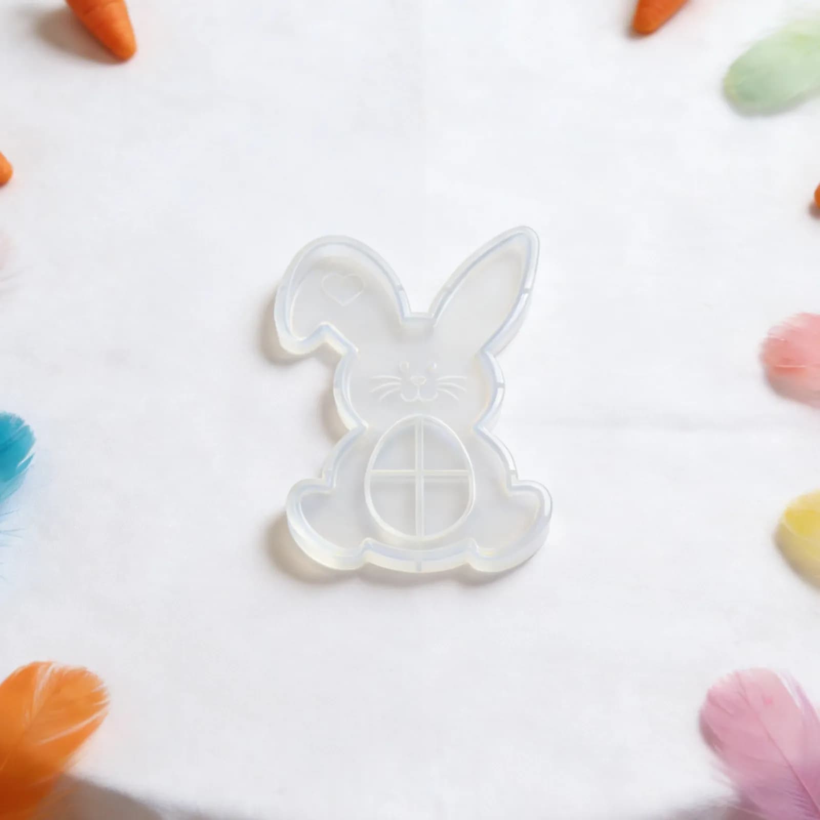 Stampi in Resina a Forma di Coniglio, Stampo in Silicone per Coniglietto Pasquale 4,8 X 7,5 Pollici per Artigianato in Resina, Cioccolato, Sapone, Decorazioni Pasquali Fai-da-Te