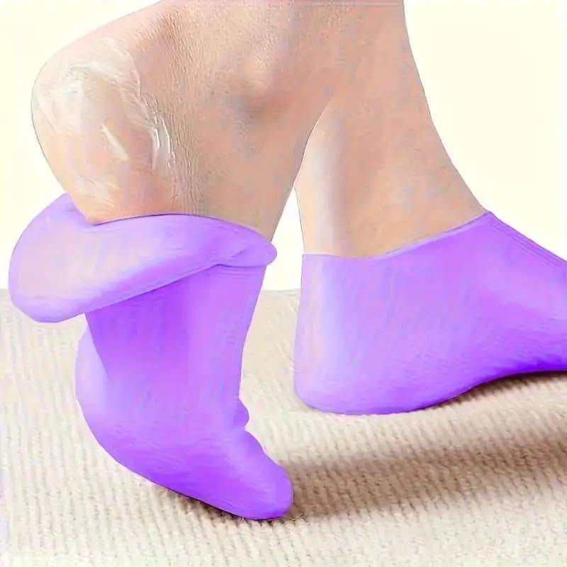 1 paio di calzini idratanti in silicone per piedi secchi e screpolati calzini per la cura dei piedi calzini per pedicure spa calzini in gel idratante per massaggio