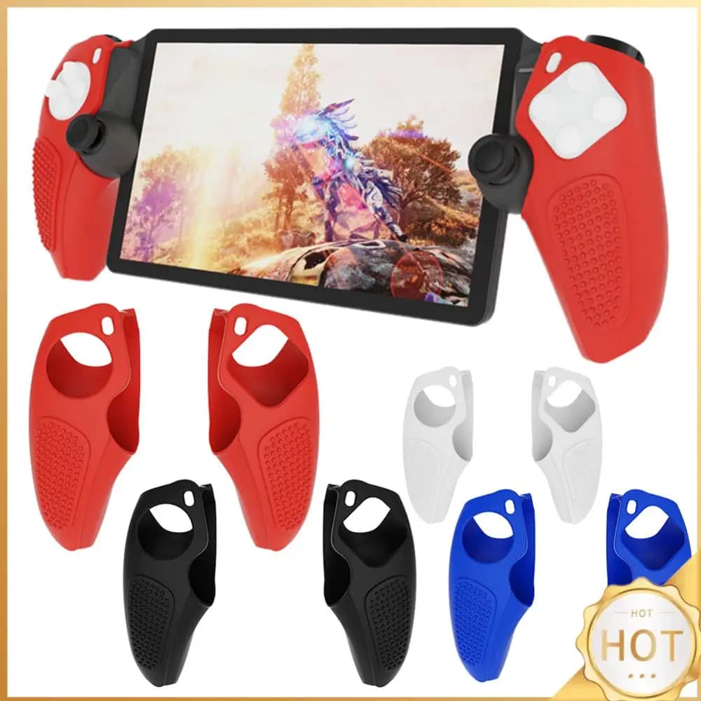 Custodia Protettiva in Silicone Antigraffio per Console, Cover Grip Protettiva, Kit Accessori per Giochi per PS5 Portal/PlayStation Portal