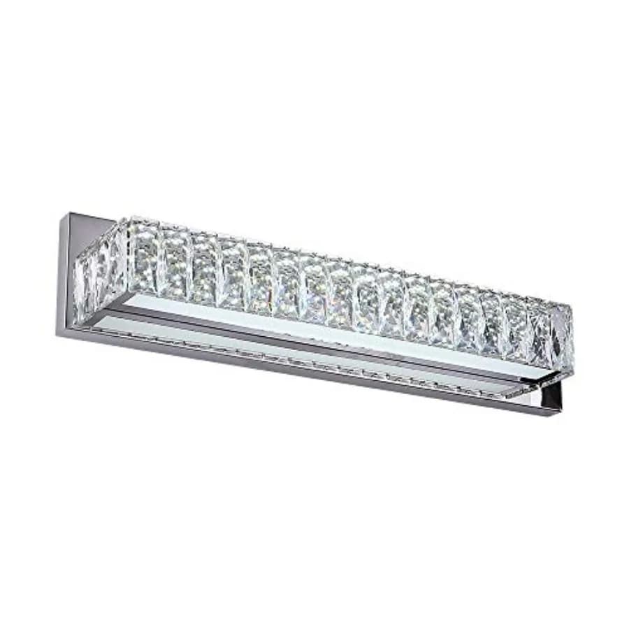 Crystal Vanity Lights Bathroom Vanity Lighting Fixtures Over Mirror LED Modern Wall Lights Fixtures Made for Stainless Steel Fi