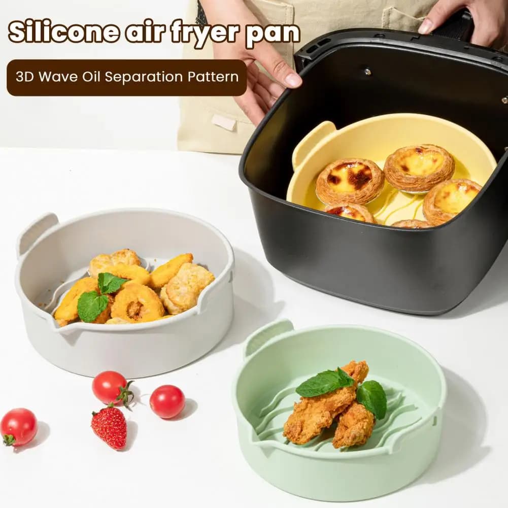 Reusable Silicone Mat for Air Fryer, Non-stick Canvas, Easy to Clean, Kitchen Accessories