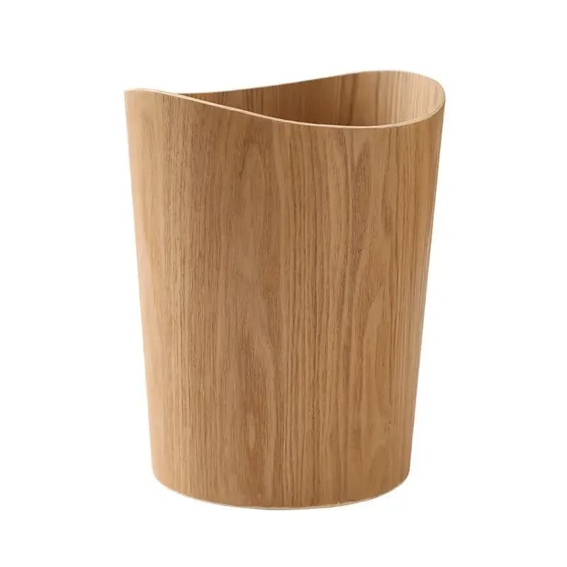 Bidone della spazzatura da 9 litri con coperchio cestini per rifiuti cestino per rifiuti in legno massello strumenti per la pulizia della casa cestino rotondo coperchio per altalena cestini portaoggetti per ufficio