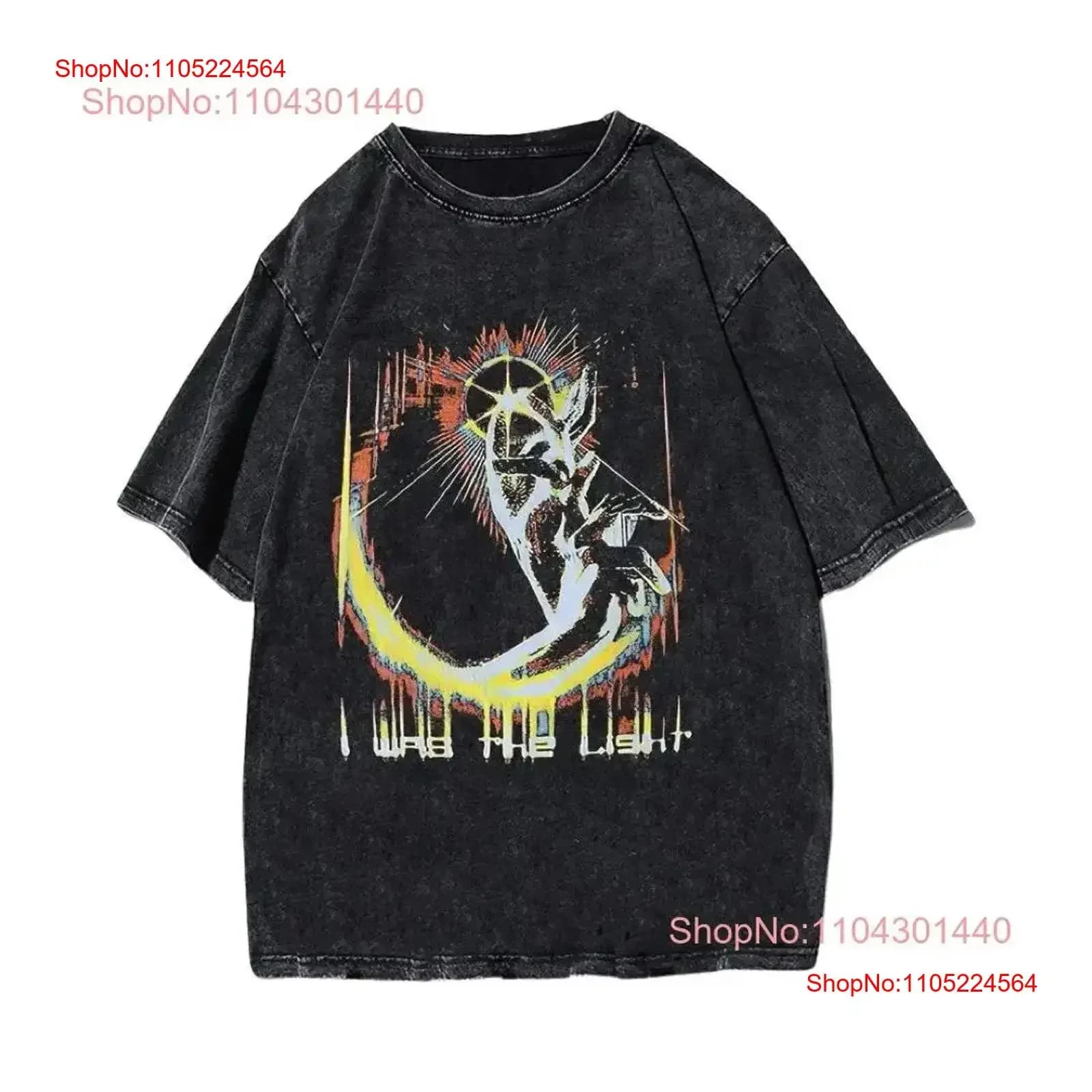 La maglietta Starlight Stampa Trendy Y2K Cultura pop Dichiarazione Edizione limitata Urban vintage Lavato Leggermente casual Unisex