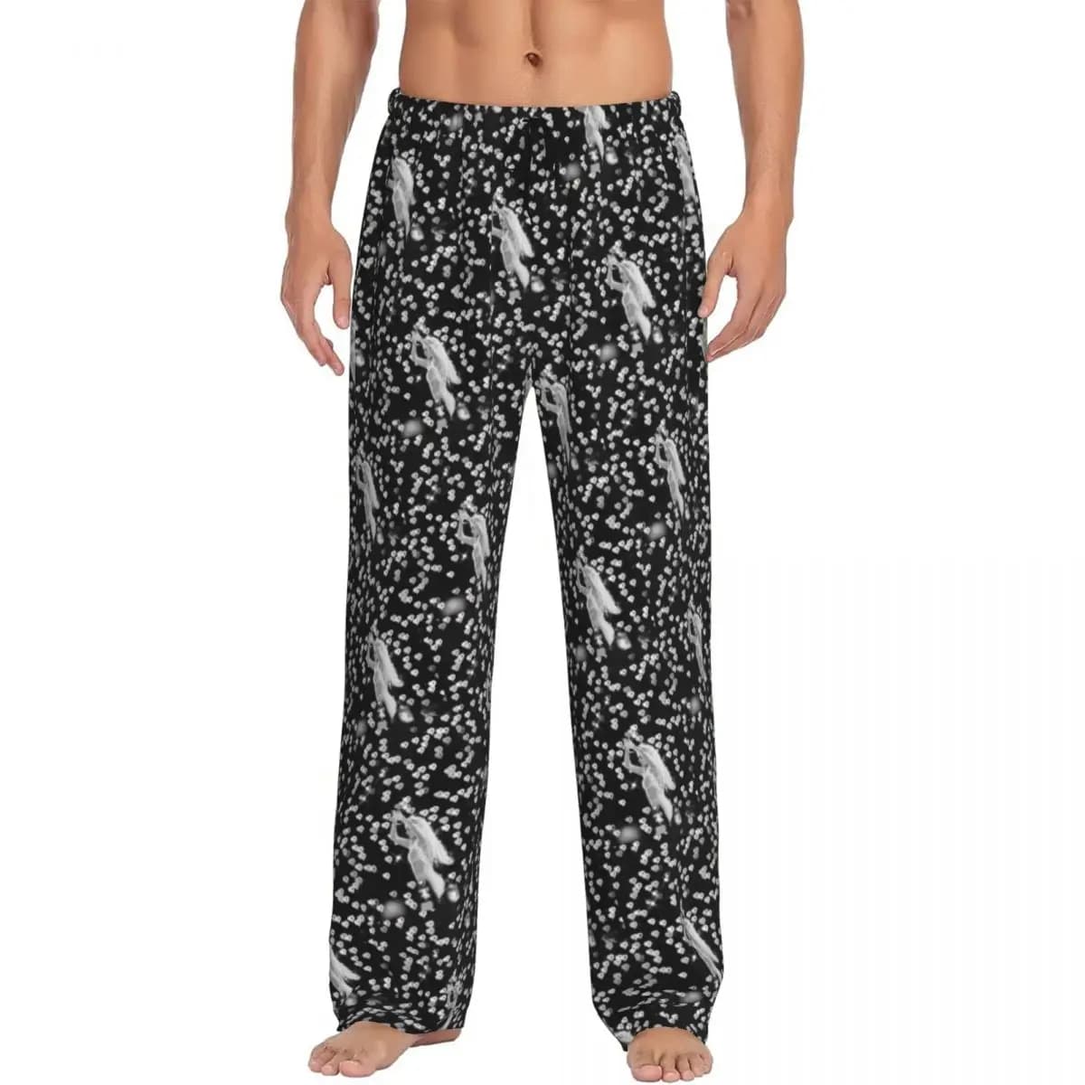 Pantaloni pigiama personalizzati Singer Karol G per uomo Lounge Sleep Pantaloni da notte con coulisse e tasche