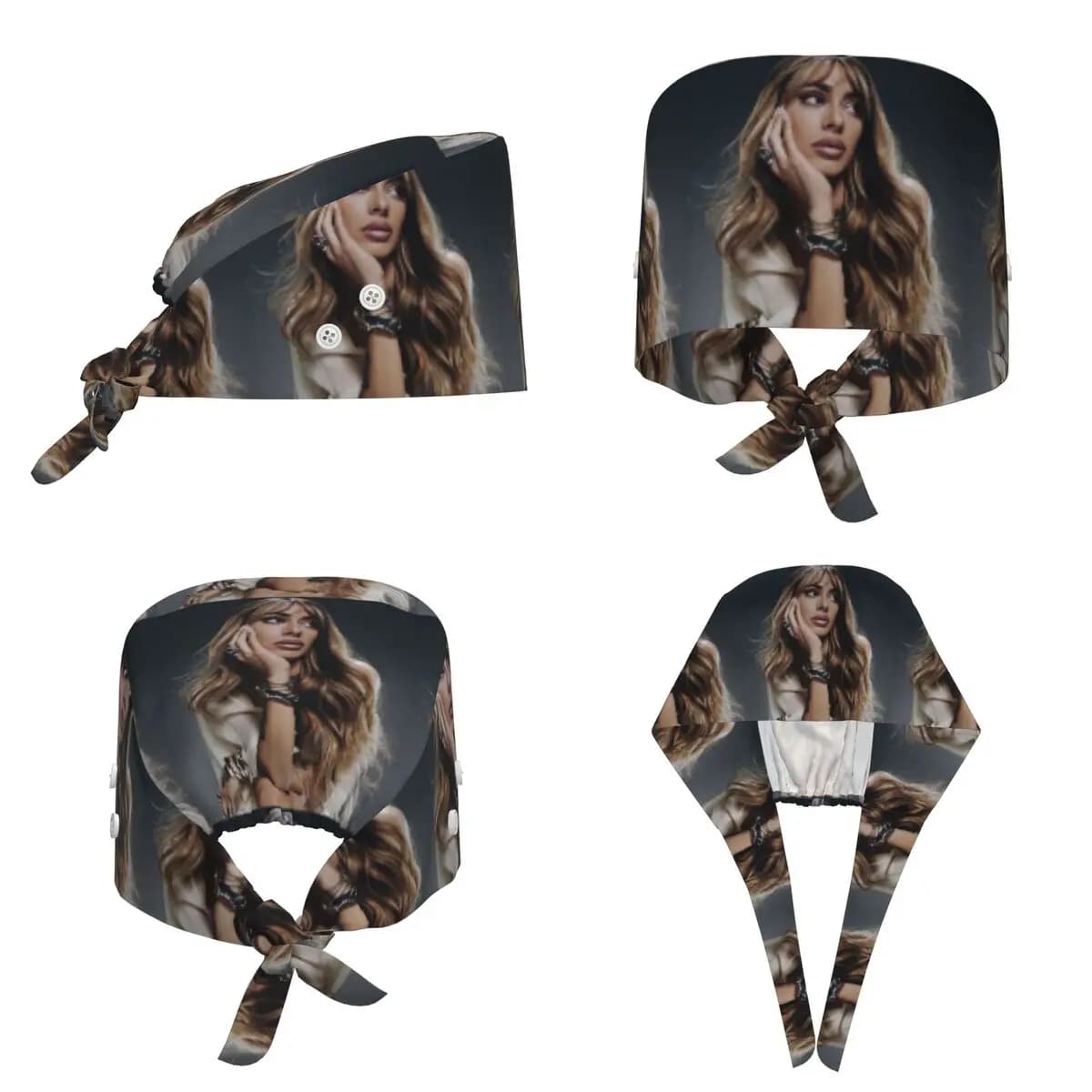 Cappello Chirurgico Tini Stoessel Tour, Berretto da Lavoro per Medici, Cappello Regolabile per Infermieri, Uomini e Donne, per Dentisti