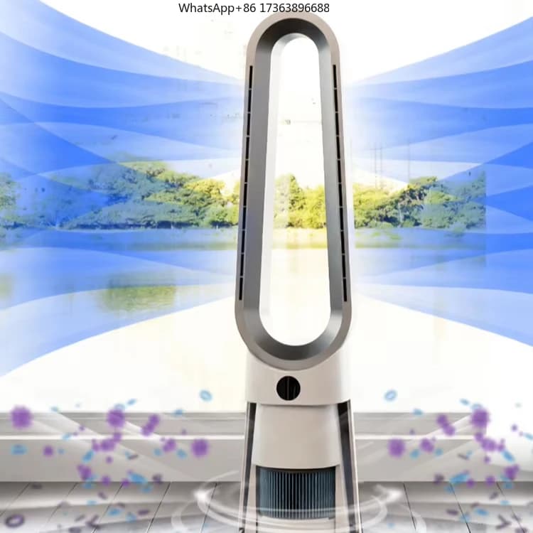 Ventilatore Purificatore d'Aria Senza Pale con Filtro HEPA, Rimuove il 99,97% degli Inquinanti