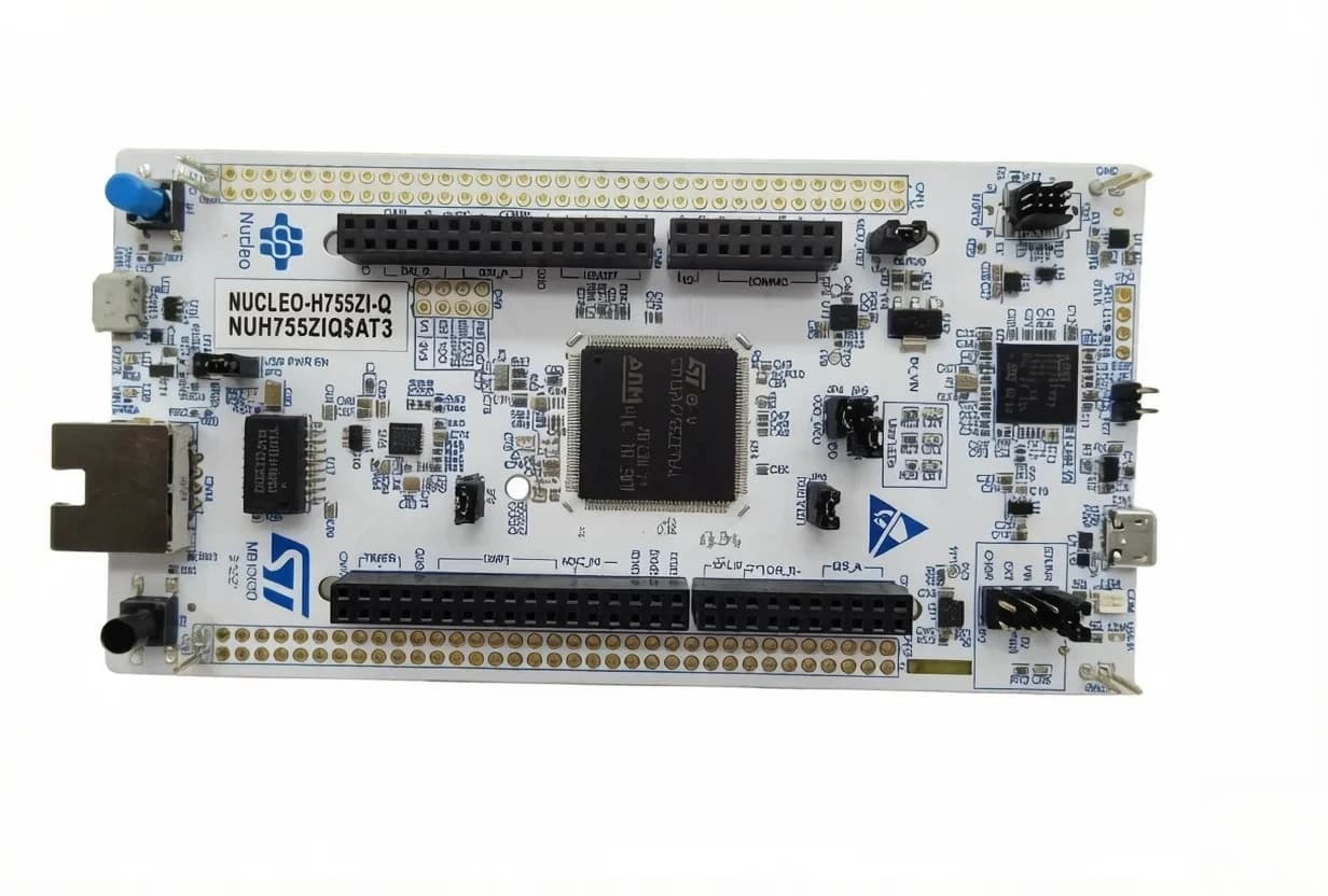 NUCLEO-H755ZI-Q STM32 Nucleo-144 development board with STM32H755ZI MCU, SMPS, supports Arduino, ST Zio and morpho
