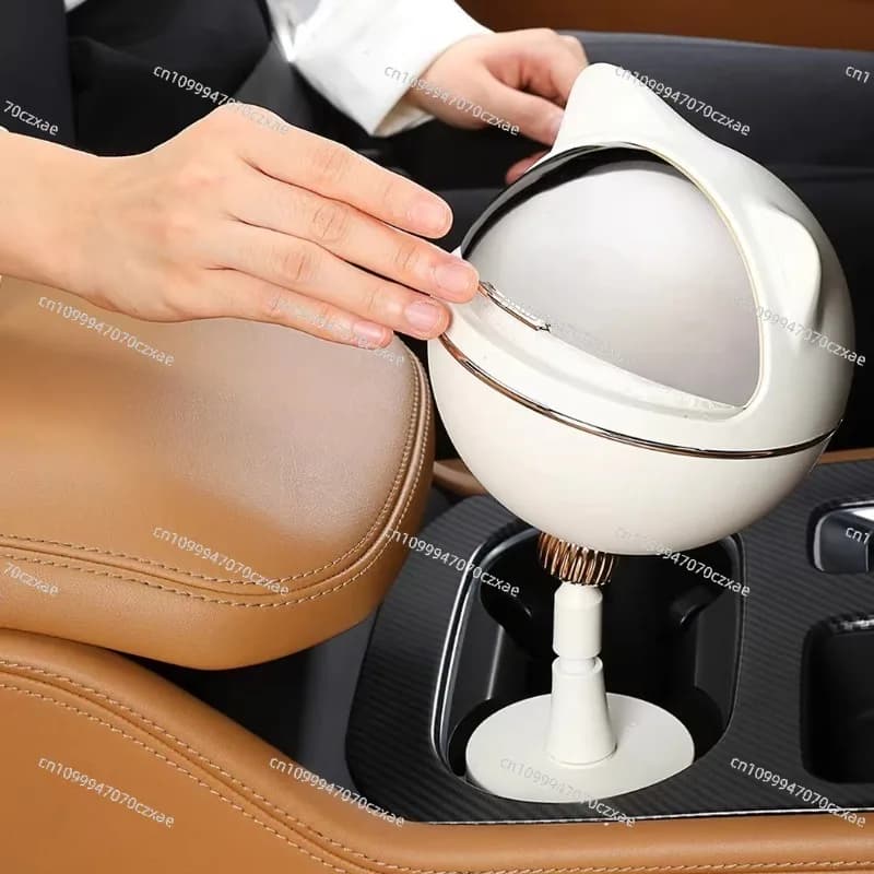 Portabicchieri e contenitore per rifiuti per auto, portaoggetti creativo di alta gamma per la fila anteriore dell'auto