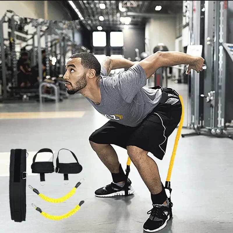 Leg-resistance for basketball training Taekwondo Ankle Adjustable Elastic Straps Jumping Waist Strength Fitness Home Gym 30 pounds