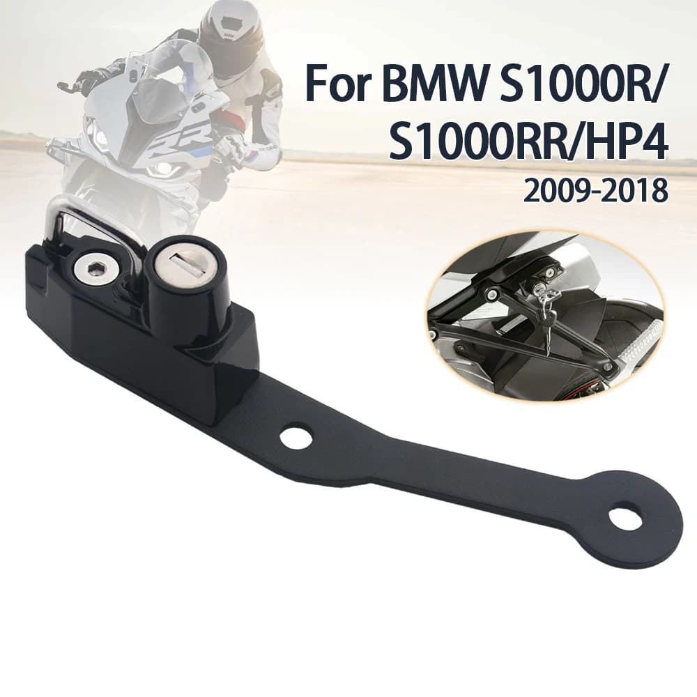 Accessori per serratura di sicurezza per casco antifurto per moto per BMW S1000R S1000RR S1000 RR HP4 2009-2018 S 1000 R Blocco casco nero