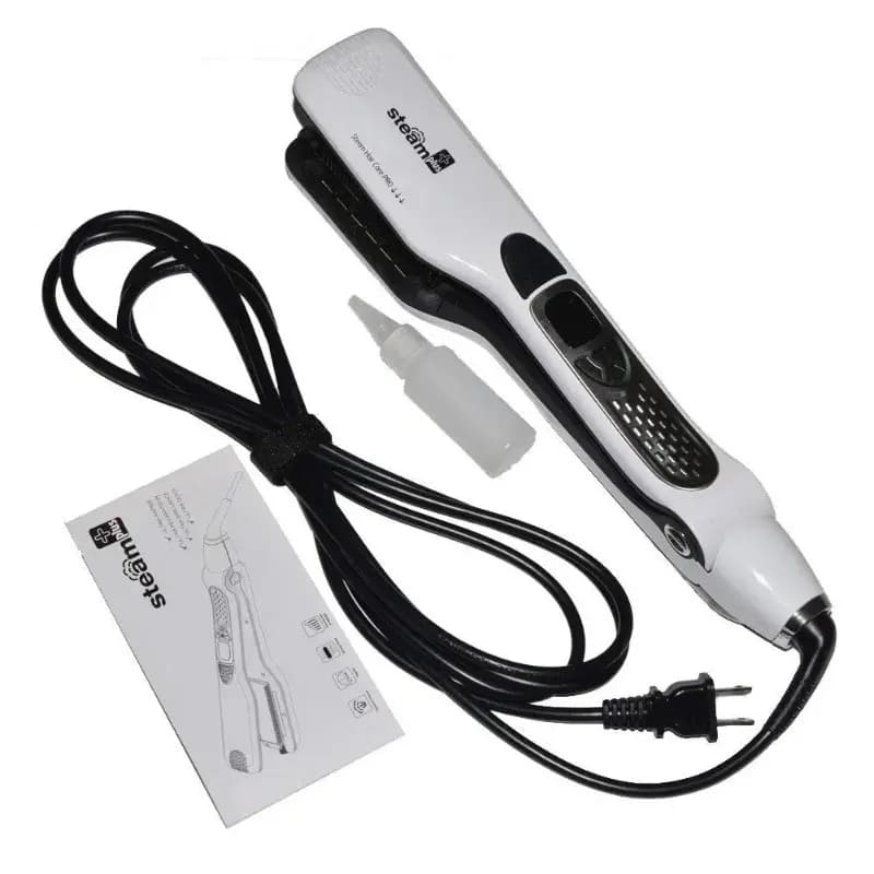 Black Titanium Tormaline Steam Hair Plate – Professional steam iron and iron, not damaged for all hair types