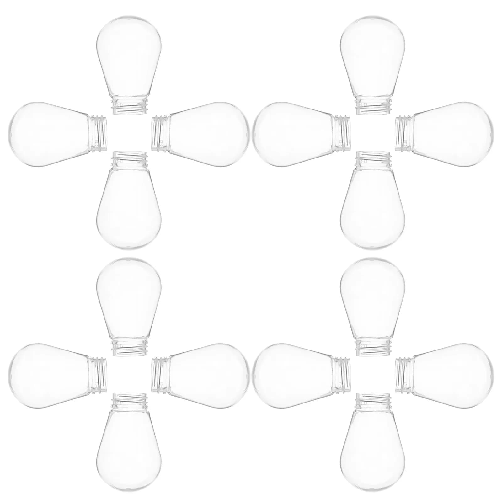 Coperture trasparenti per lampadine da 30 pezzi, guscio di ricambio in plastica trasparente per lampadine a corda, protezione per interni ed esterni