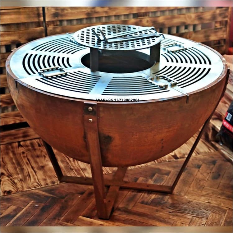 Griglia per barbecue Fornello da campeggio per braciere con griglia Griglie a legna