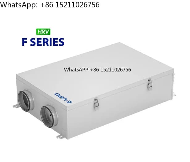 E-VIPO Compact Ceiling-Mounted Steel Anti-Corrosion Heat Recovery Ventilation System Air Purifier HVAC for Dining Staircase Use