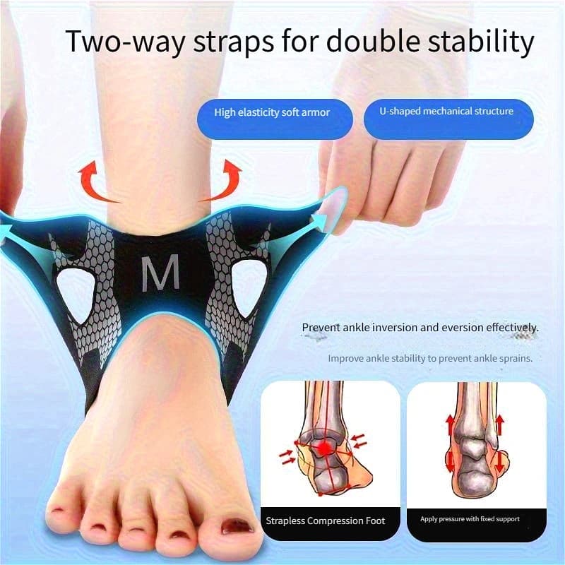 Supporto per Caviglia Leggero e Traspirante | Supporto per Caviglia Compressivo e Stabilizzante | Attrezzatura Protettiva Sportiva Unisex