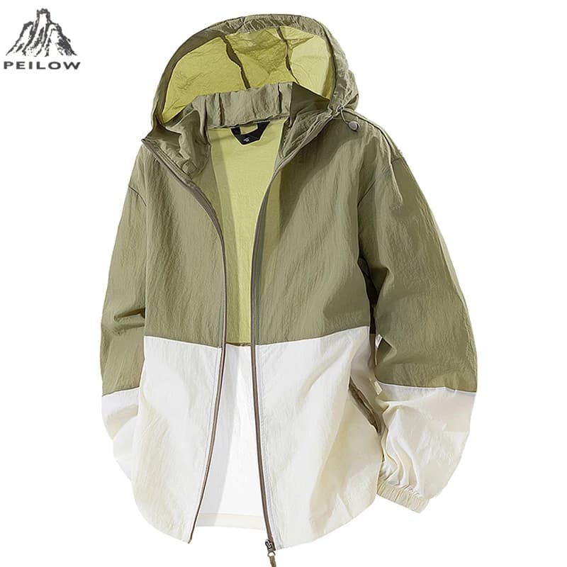 Men's Waterproof Summer Trekking Jackets Fishing Cycling with Hood Gym Sports Running Coat Outdoor Sun Protective Jacket Women's Clothing