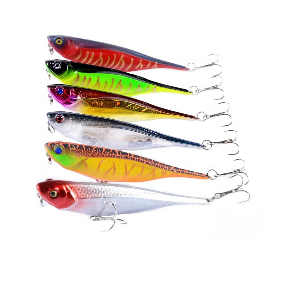 New Floating Pencil Fishing Lure 9.9cm 9.9g Laser Bionic Hard Bait Sharp Hook Wholesale Freshwater Snakehead Bass Fishing Tackle