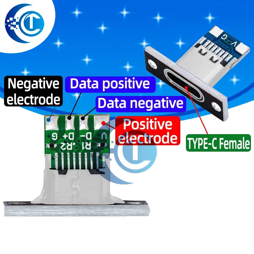 Cavo di modifica della tastiera femmina di tipo C con scheda fissa, separazione del cavo della chiave USB, cavo di ricarica dati del terminale femmina di tipo C