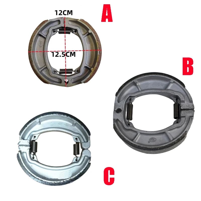 130mm Drum Brake Pads for EN125 GN125 HJ125 QJ125 Pular180 BM150X Motorcycle Brake Shoes for Haojue Suzuki Qingqi Haojin Bajaj