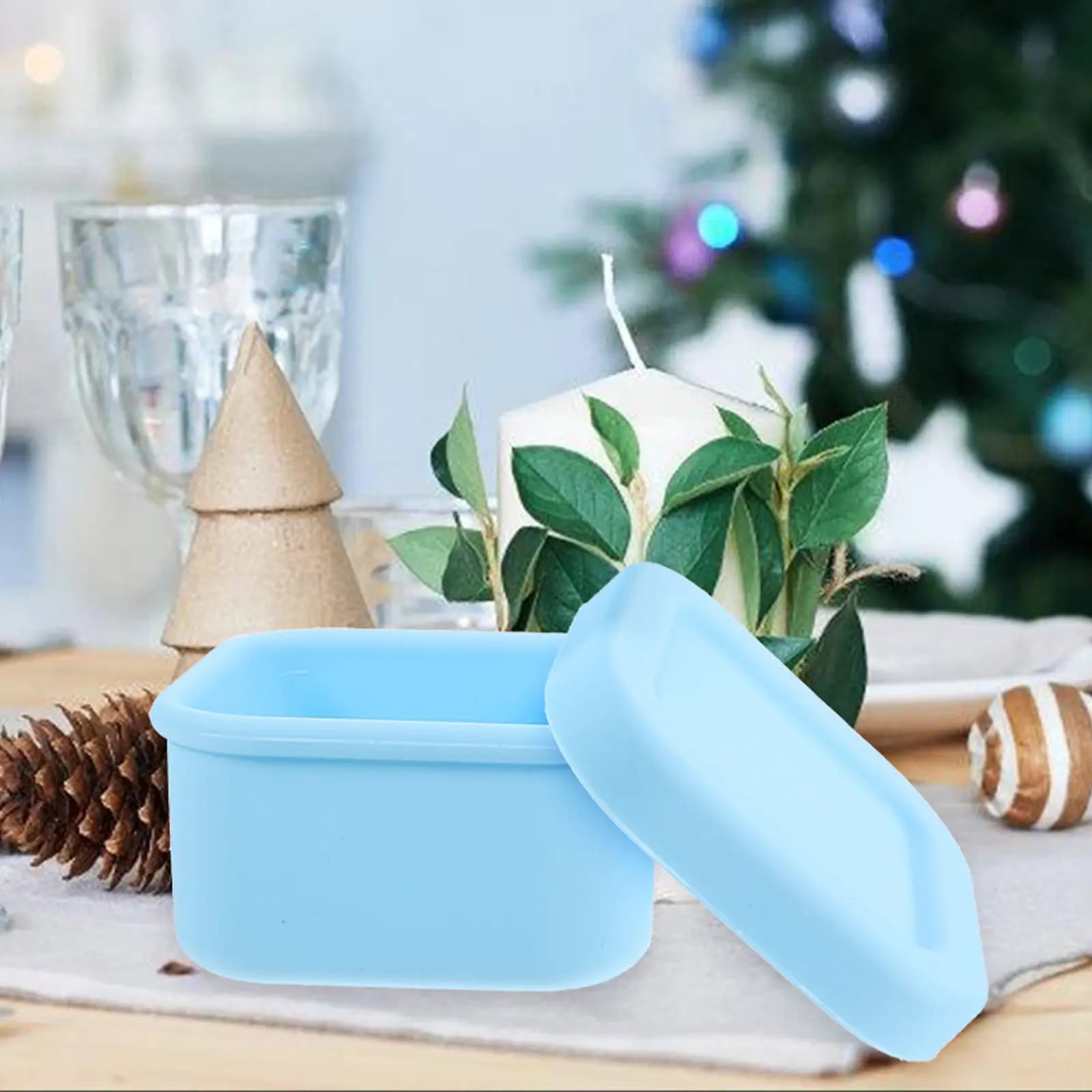 Silicone Food Box Bento Box Portable Airtight Sealed Lunch Container Reusable Food Storage Microwave Safe Lightweight Convenient