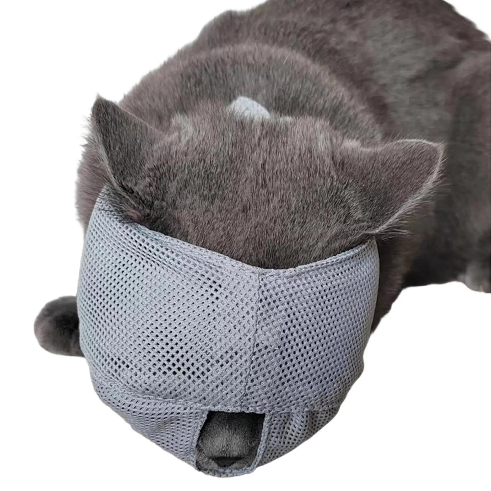 NEW Cat Grooming Muzzle Kitten Anti-Bite Breathable Head Cover Cat Nail Trimming Hood For Pet Parents Animal Lovers Trainers