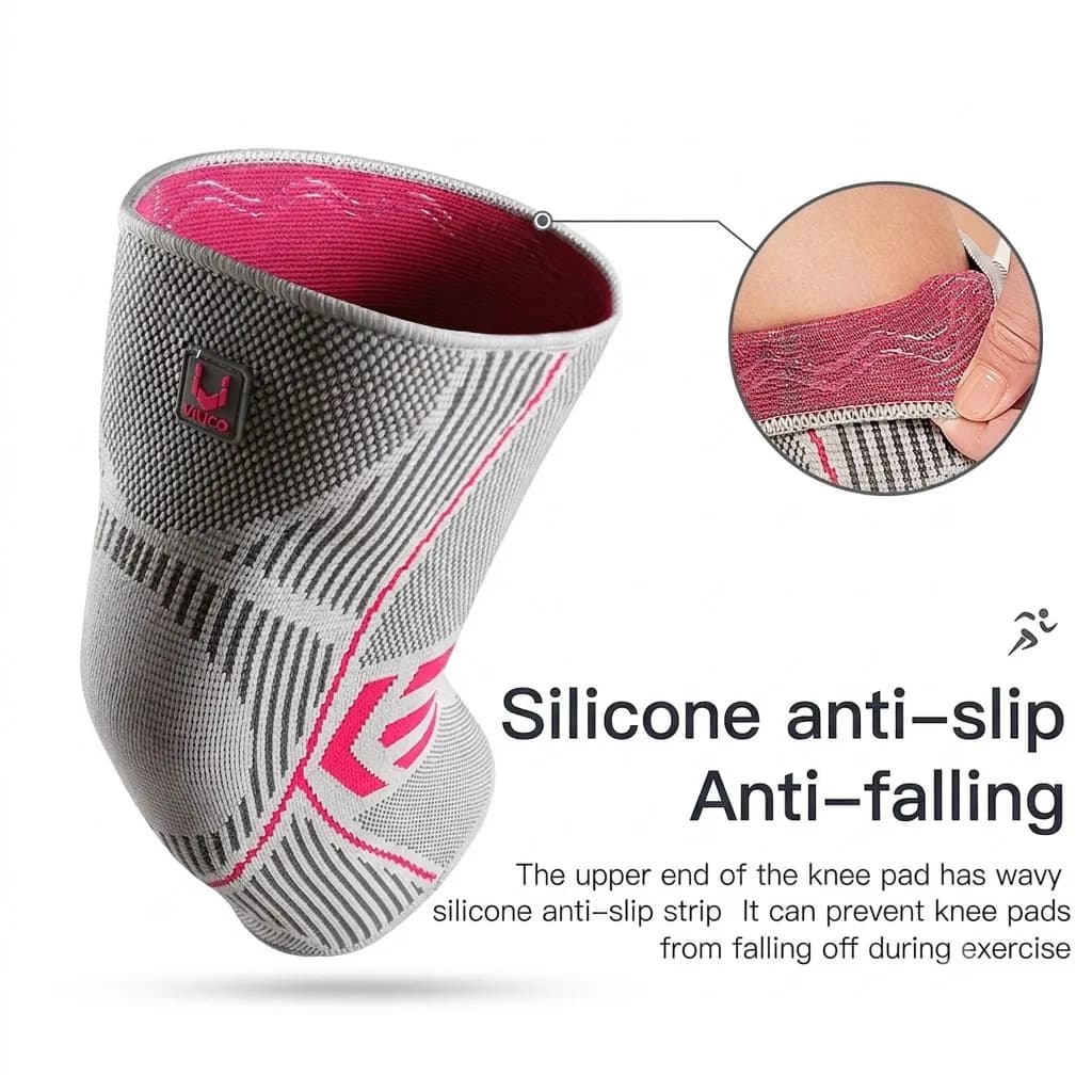 VILICO sports knee pads, non-slip, comfortable to wear, adjustable tightness, suitable for men and women for outdoor tennis