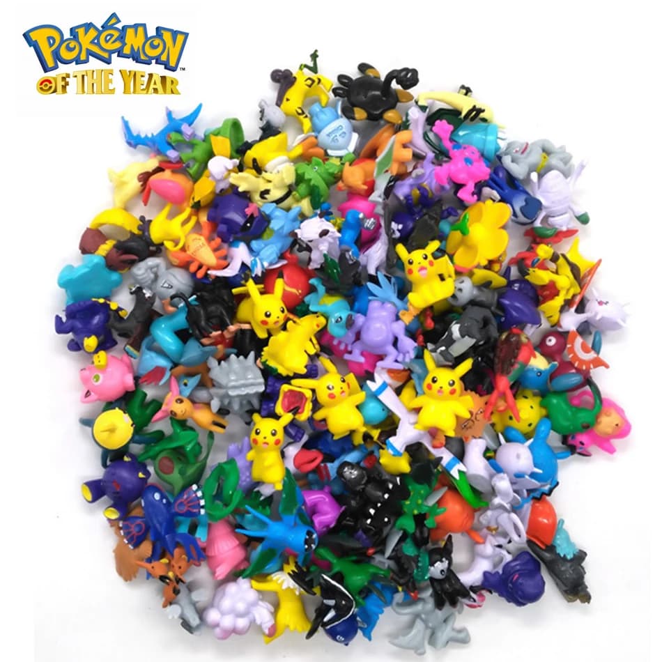 24-144 Pcs Pokemon Action Figure 2-3CM Not Repeating Mini Figures Model Toy Pikachu Anime Kids Collect Dolls Birthday Gifts