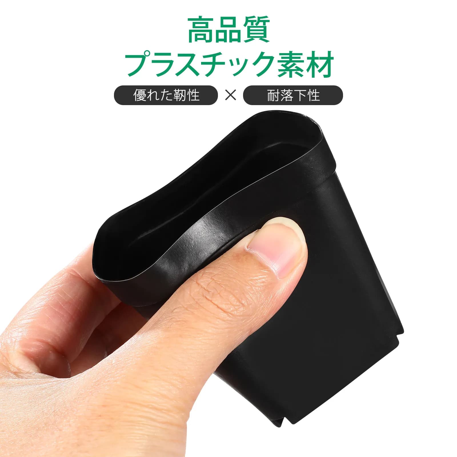 50 Pieces Black Plastic Vase, Small Square Vases with Draining Holes, Ideal for Indoor and Exterior Plants, Seeds, Grasses, Vegetables, Balcony