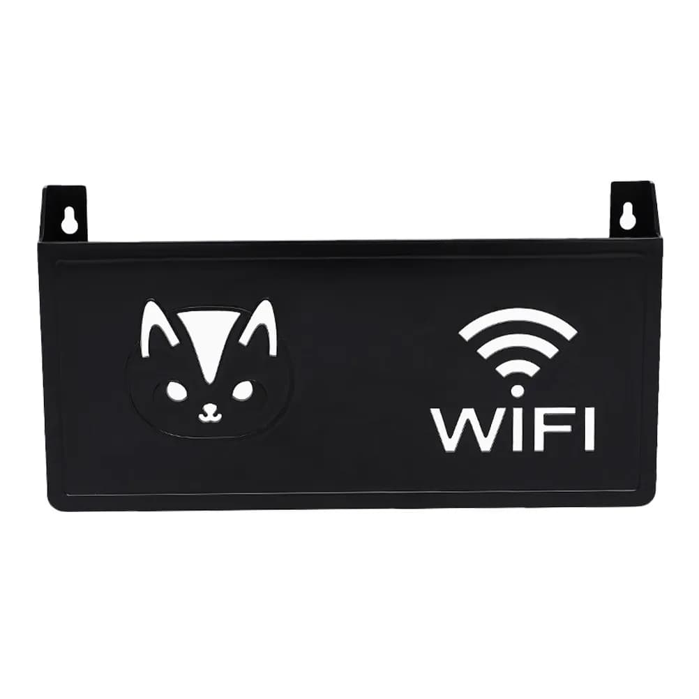 Wall Router Storage Box Decorative WiFi Holder Organizer Space Saving Router Hider Box Cable Management Ventilated Shelf