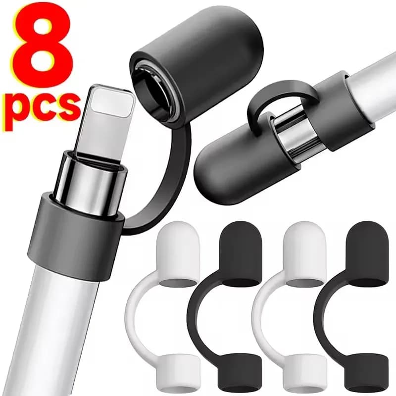 Tappo di ricambio in silicone per Apple Pencil Anti-perso Portapenne Stilo Tether Custodia protettiva per IPencil 1/2 Tablet Pen Sleeves