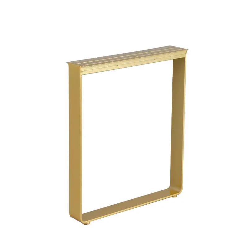 Supporto personalizzato per tavolo grande, telaio di supporto con gambe in barra di acciaio massiccio, forma posteriore della scrivania, treppiede in metallo