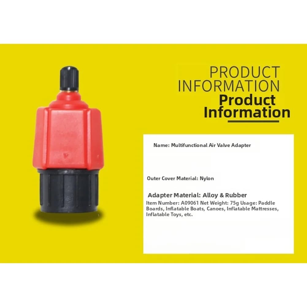 Adattatore Valvola Rapida 4 in 1 per Gonfiatore Pneumatici Auto, Pompa Elettrica, Pompa per Biciclette, Divano Gonfiabile, Materasso, Barca