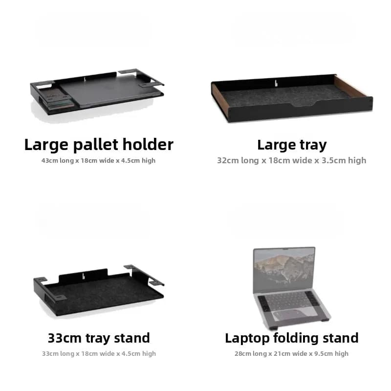 R1 Modular Monitor Riser Accessory Solid Wood Tray Stand for Desk Computer Desktop Organizer Solution Space Saving Storage Shelf