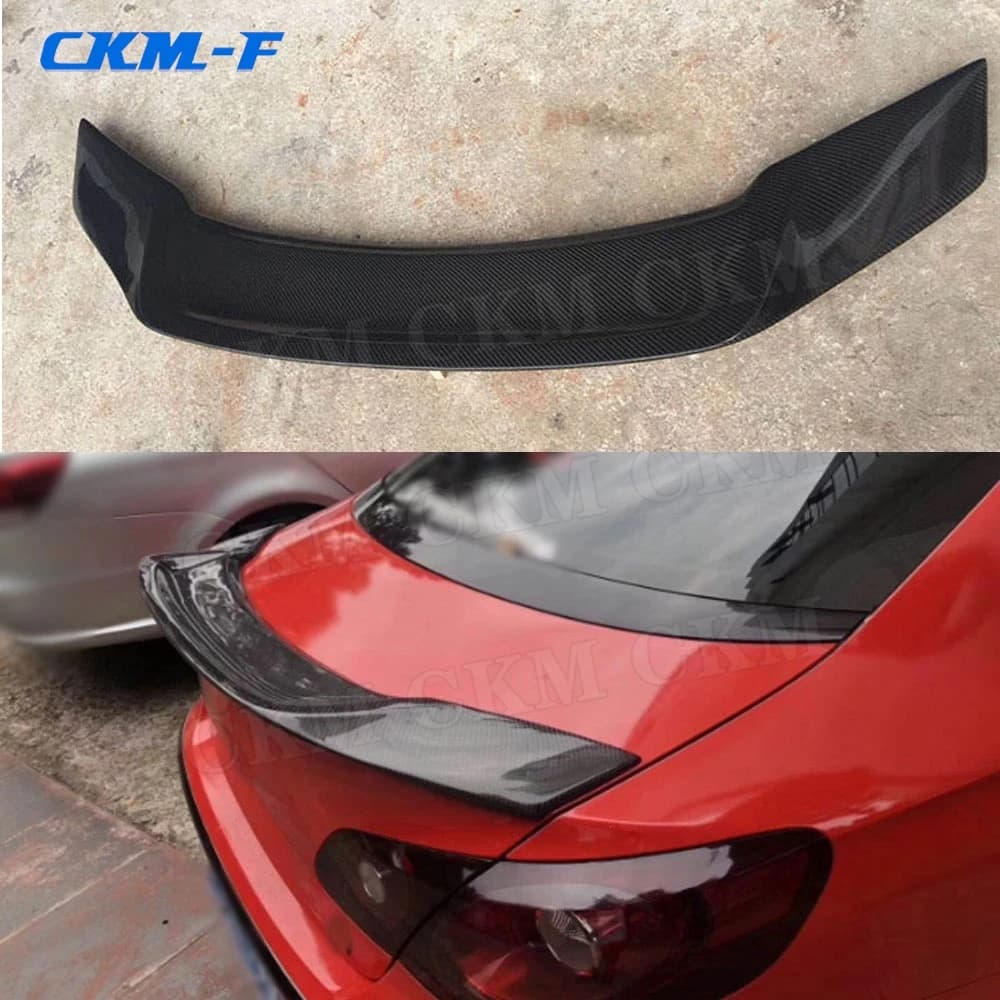 Spoiler posteriore in vera fibra di carbonio per Volkswagen VW Passat CC Standard 2009-2018, stile R, alettone per bagagliaio, adesivo decorativo.