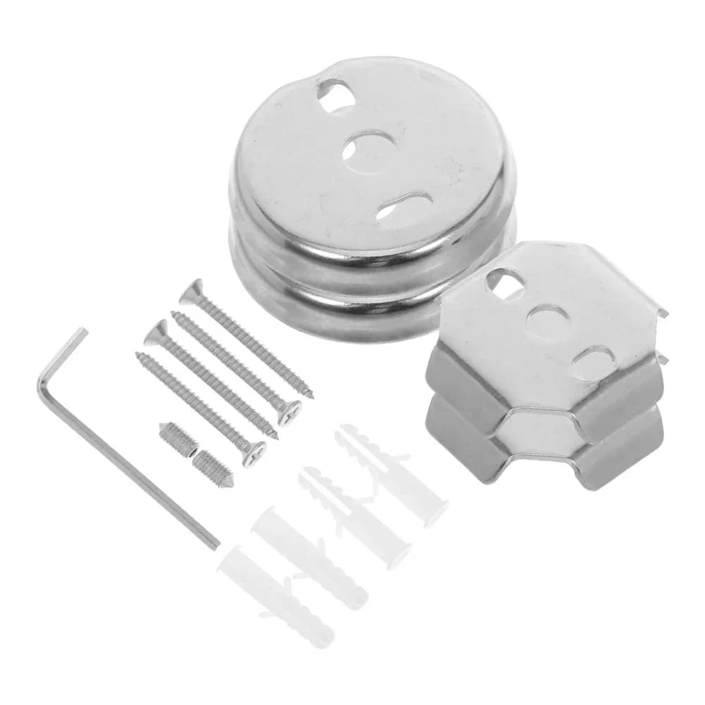 15pcs Stainless Steel Towel Rack Installation Hardware Set for Wall Mounted Towel Bars Shower Rods and Bathroom Shelves