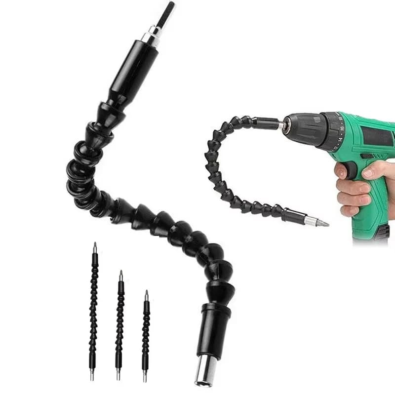 Electric drill screwdriver tip Multifunctional universal hose for snake Link cardanic shaft connection soft extension rod