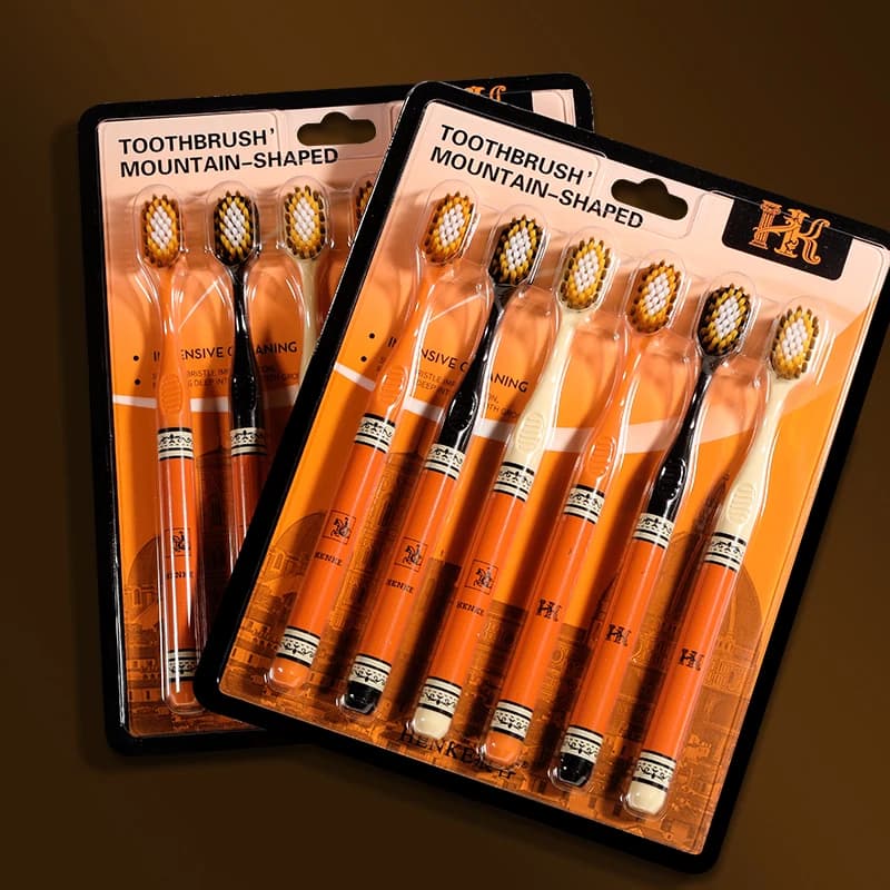 Set di 6 Spazzolini da Denti per la Cura Orale Domestica con Setole Morbide e Manico Premium, Adatti per Adulti