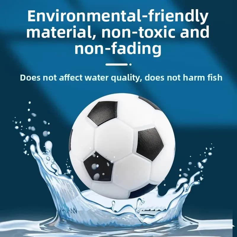 Giocattolo a Forma di Pallone da Calcio Affondante per Acquario, Decorazione per Acquario, Palla d'Acqua per Addestramento, Ornamento per Vasca dei Pesci, Articoli per Animali Domestici