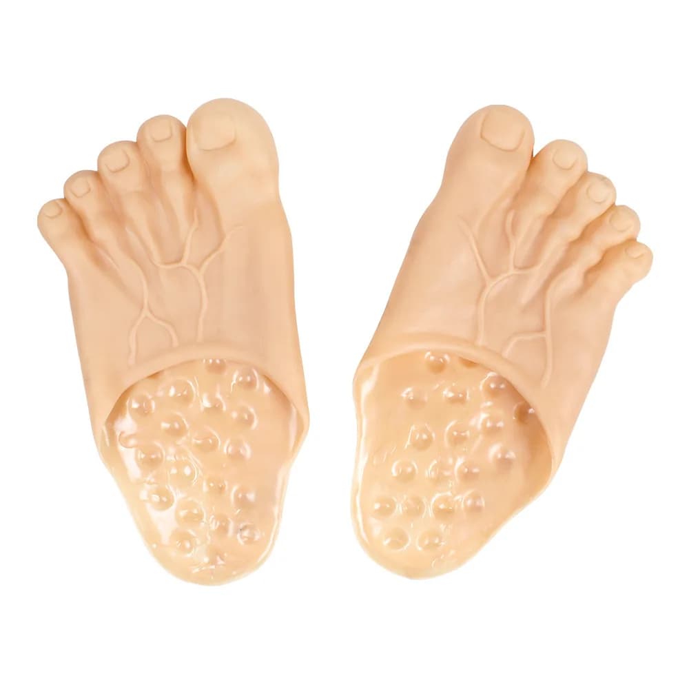 Halloween cos funny slippers toes trick big feet shoes barefoot big fairy props snow monster feet
