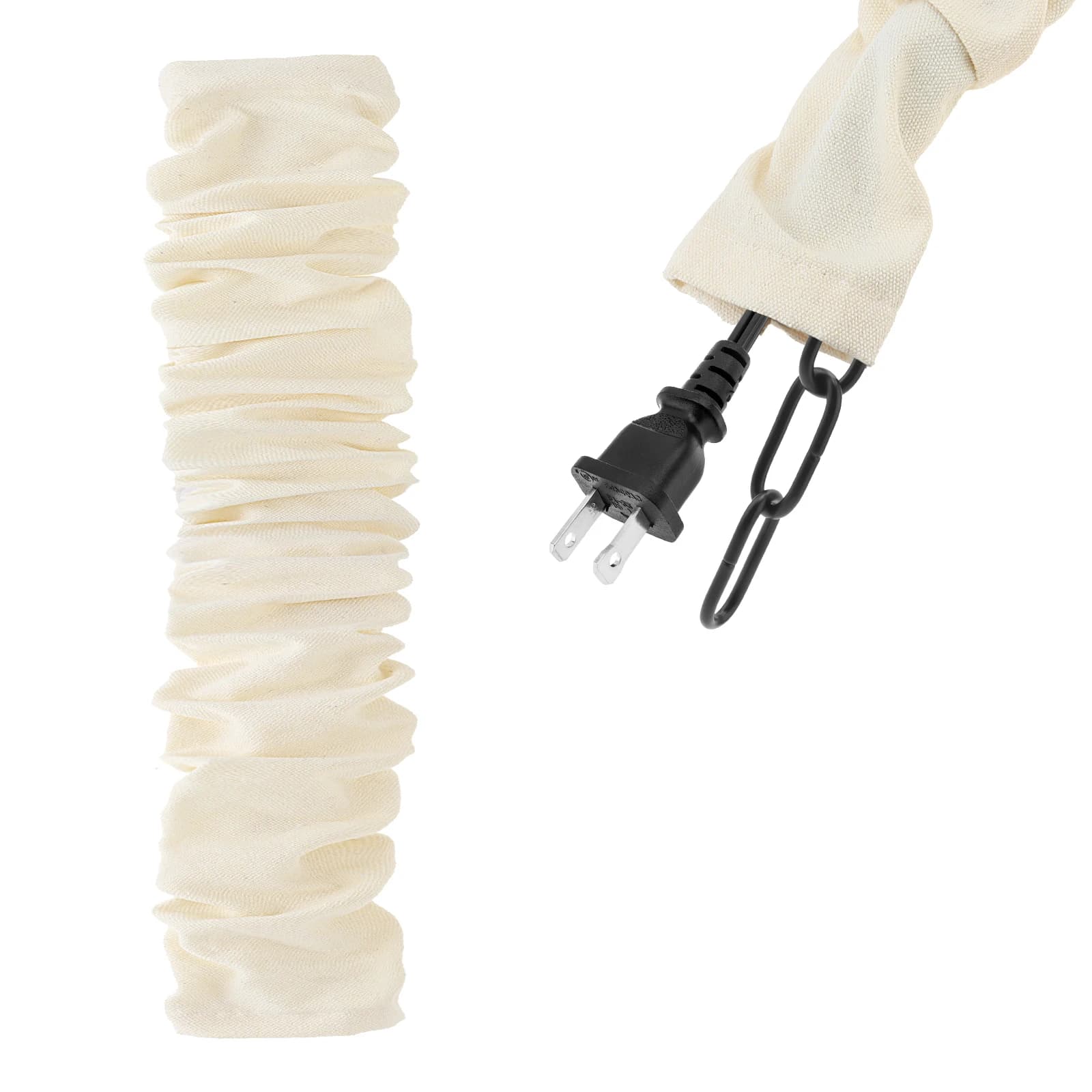 1.2M 1.8M Copertura del cavo in tessuto Manicotto del cavo della catena Copertura del cavo del cavo di filo della luce del lampadario per apparecchi della lampada Gestione dei cavi dell'illuminazione