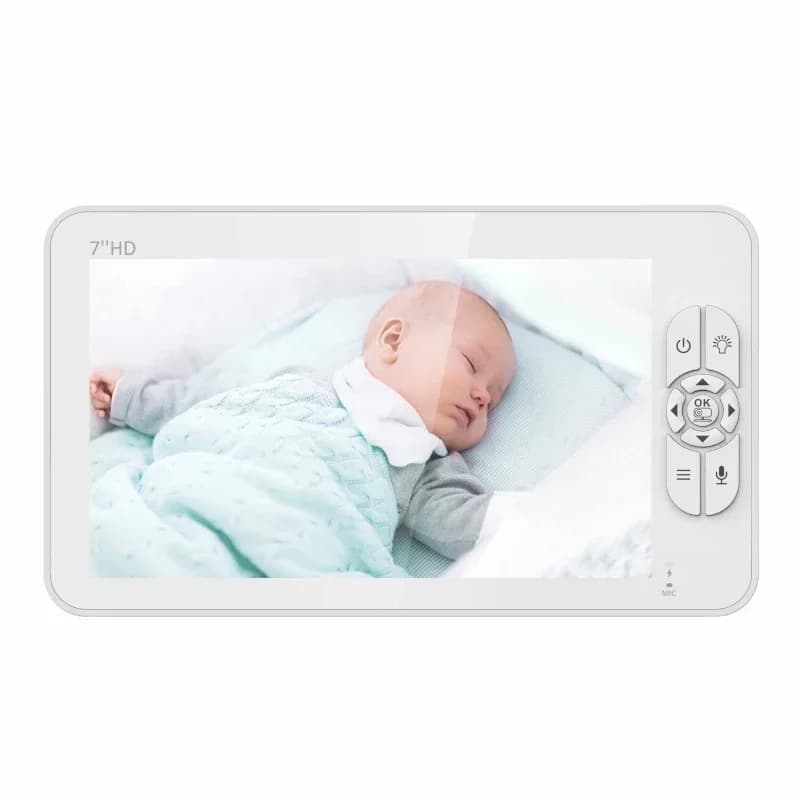 SM70 Baby Monitor HD 720P 7'' With PTZ Camera Security Camera Night Vision Temperature Monitoring 4000mAh Battery Lullaby VOX