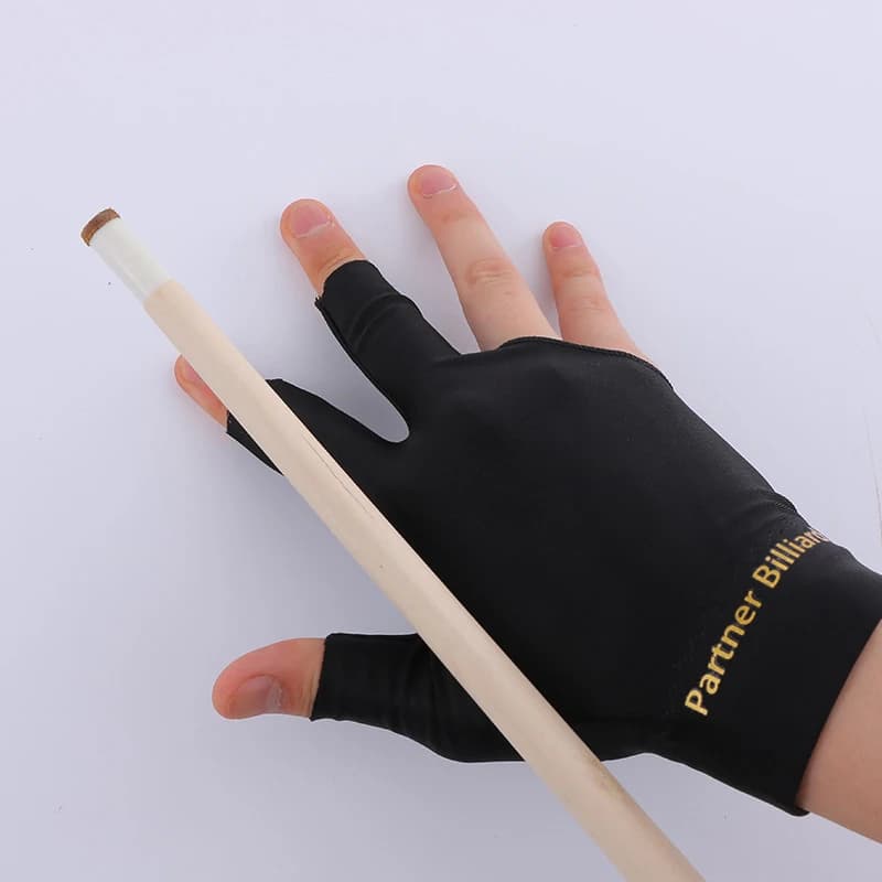 Guanti da Biliardo a Tre Dita Antiscivolo, Guanto per Stecca da Snooker, Unisex per Mano Destra e Sinistra