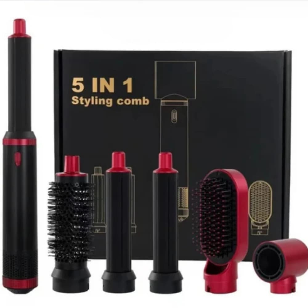 Set Brush Hair Dryer 5 in 1 with Professional Hair Styling and Drying Tool for Home Use