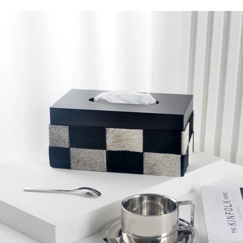Scatola per fazzoletti in pelle Coperchi in metallo Porta tovaglioli per asciugamani di carta Scatole per toilette di tipo estraibile per desktop domestico semplice
